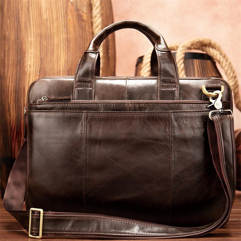 Large Capacity Waterproof Business Soft Durable Briefcase