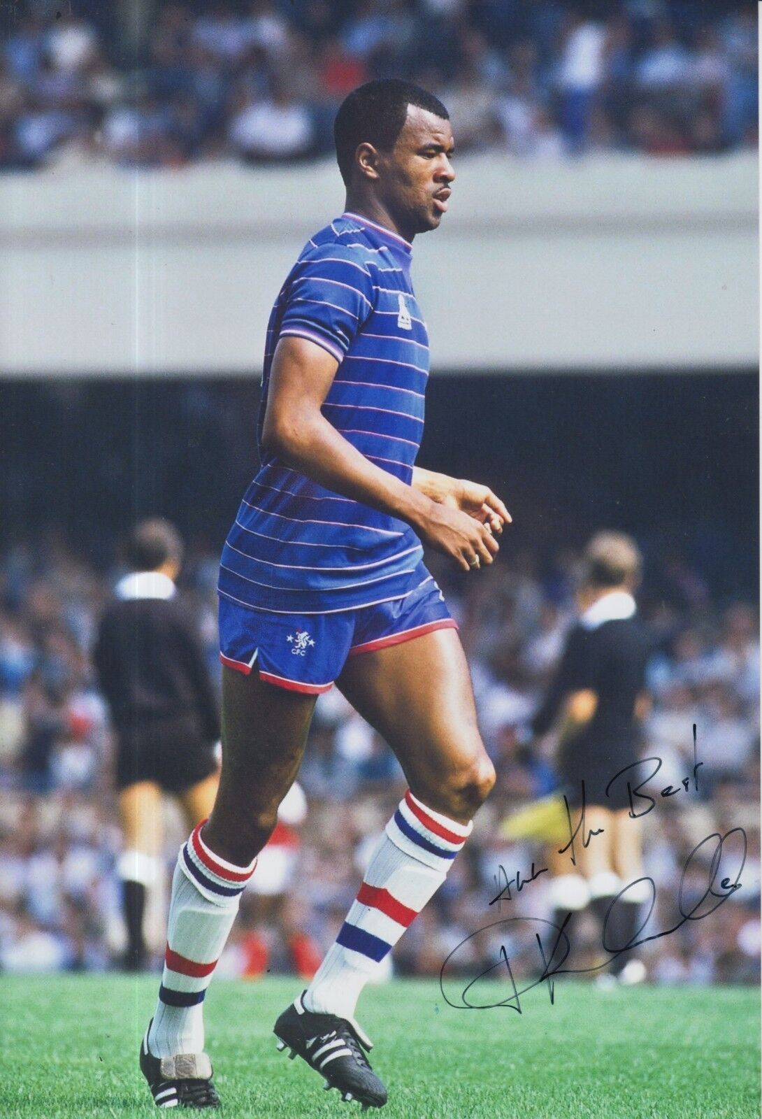 Paul Canoville Hand Signed Chelsea 12x8 Photo Poster painting 1.