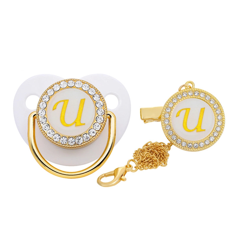 Elegant Letter Silica Gel Baby Accessories