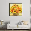 Sunflower Basket-11CT Stamped Cross Stitch 61*61cm/24.02*24.02in(Big Size) tapestrymarket