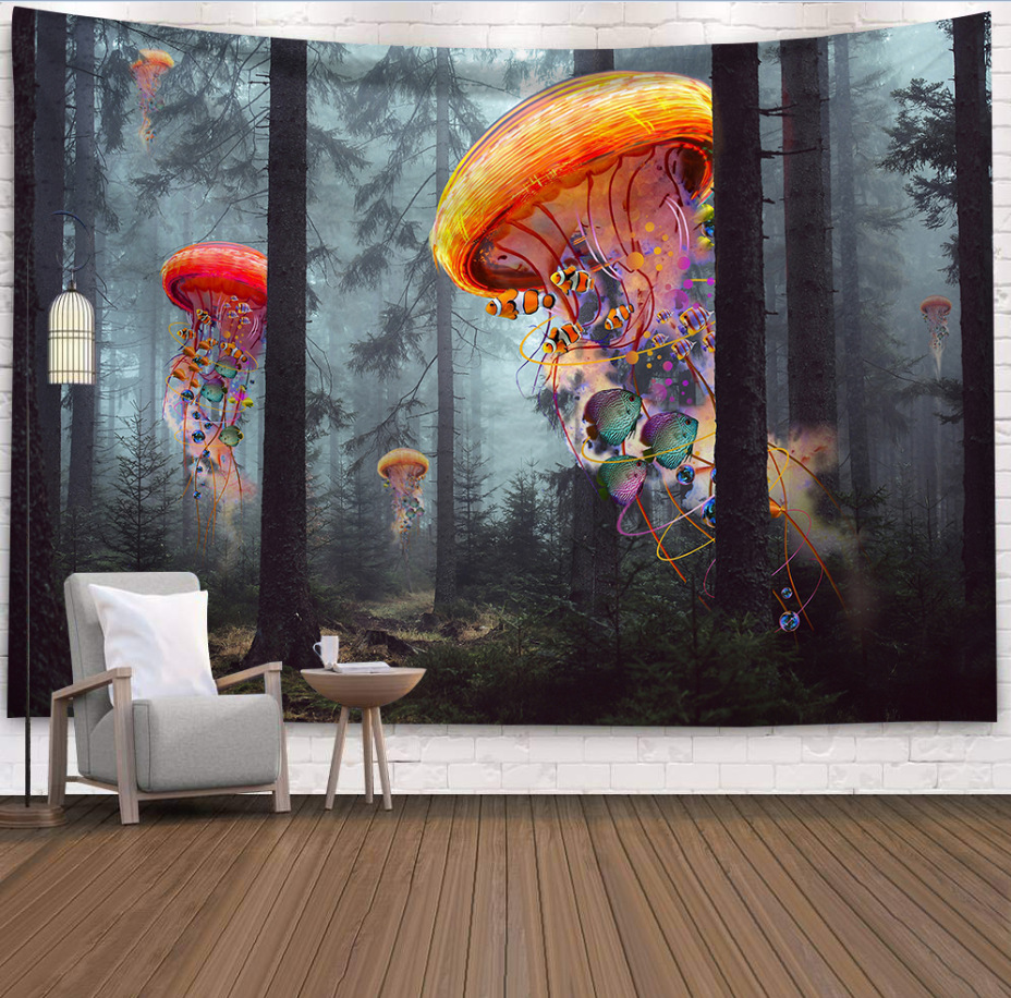 

Psychedelic Mushroom - Tapestry, 145*130cm, 501 Original