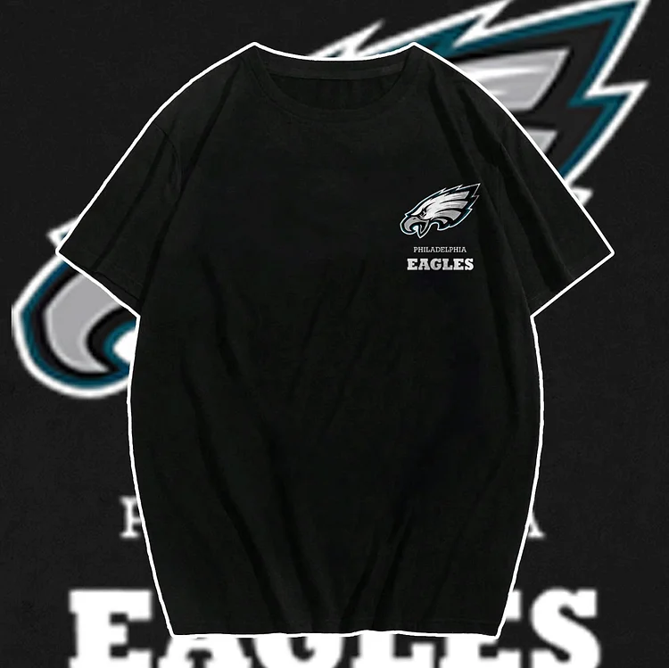 Davidhawaii100% Cotton Casual Men's Comfortable American Football Cotton Black T-Shirt - 100% Cotton