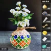 Wooden Vase Solid Mosaic Art Handmade Pasting Material Pack DIY Creative Decoration Kit