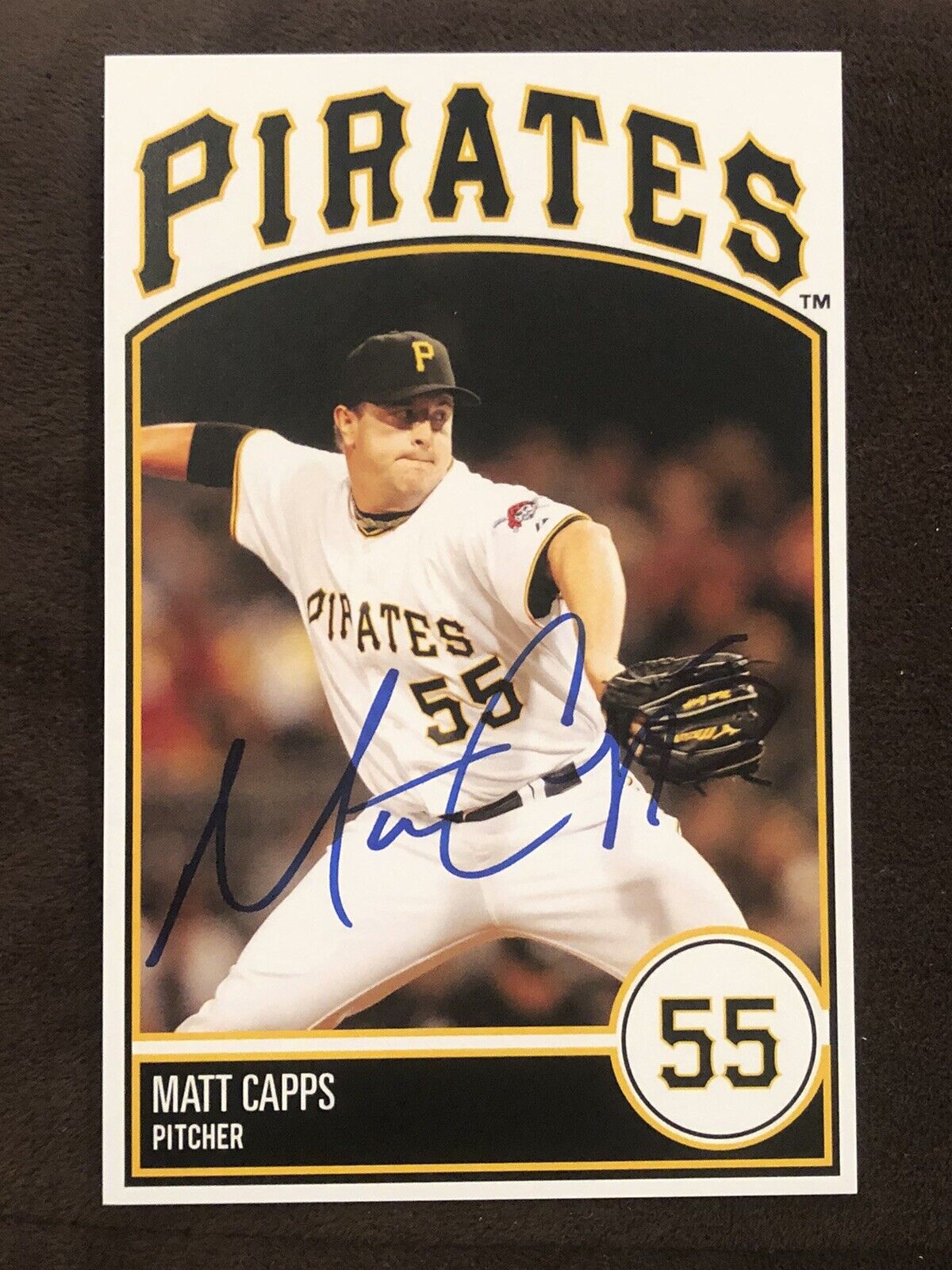 Matt Capps SIGNED AUTOGRAPHED POSTCARD SIZE Pittsburgh PIRATES Photo Poster painting 4X6