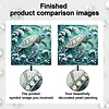 uk.everydayedeals DIY Pearl Painting With Frame - Handmade Self-Adhesive Pearls - Turtle(25*25cm)