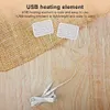 USB Heating Film Electric Foot Warmer 5V Graphene Heated Mat Foldable for Winter