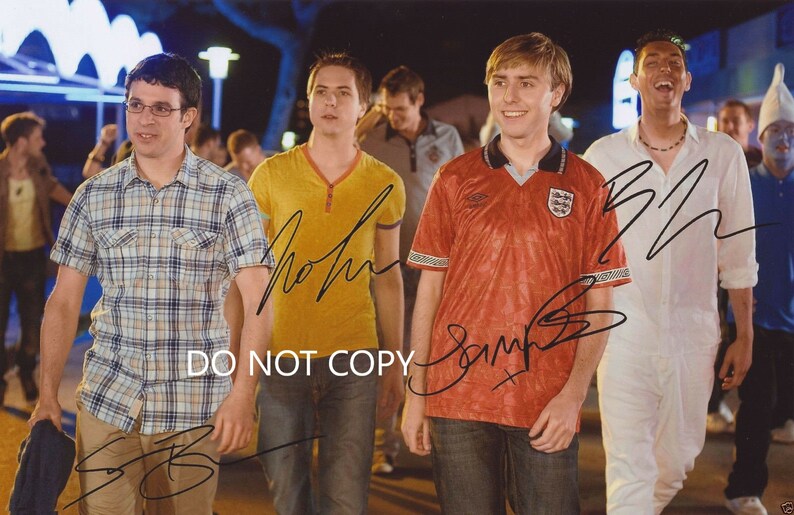 THE INBETWEENERS A4 Autographed Hand Signed Photo Poster painting