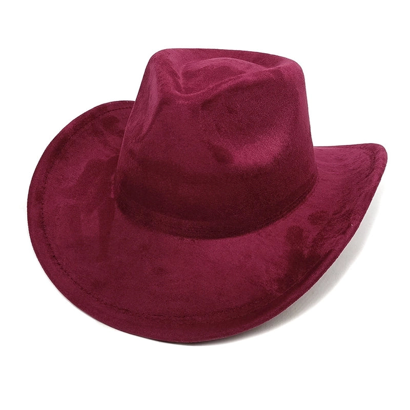 Women’s Classic Style Solid Color Flat Eaves Fedora Hat