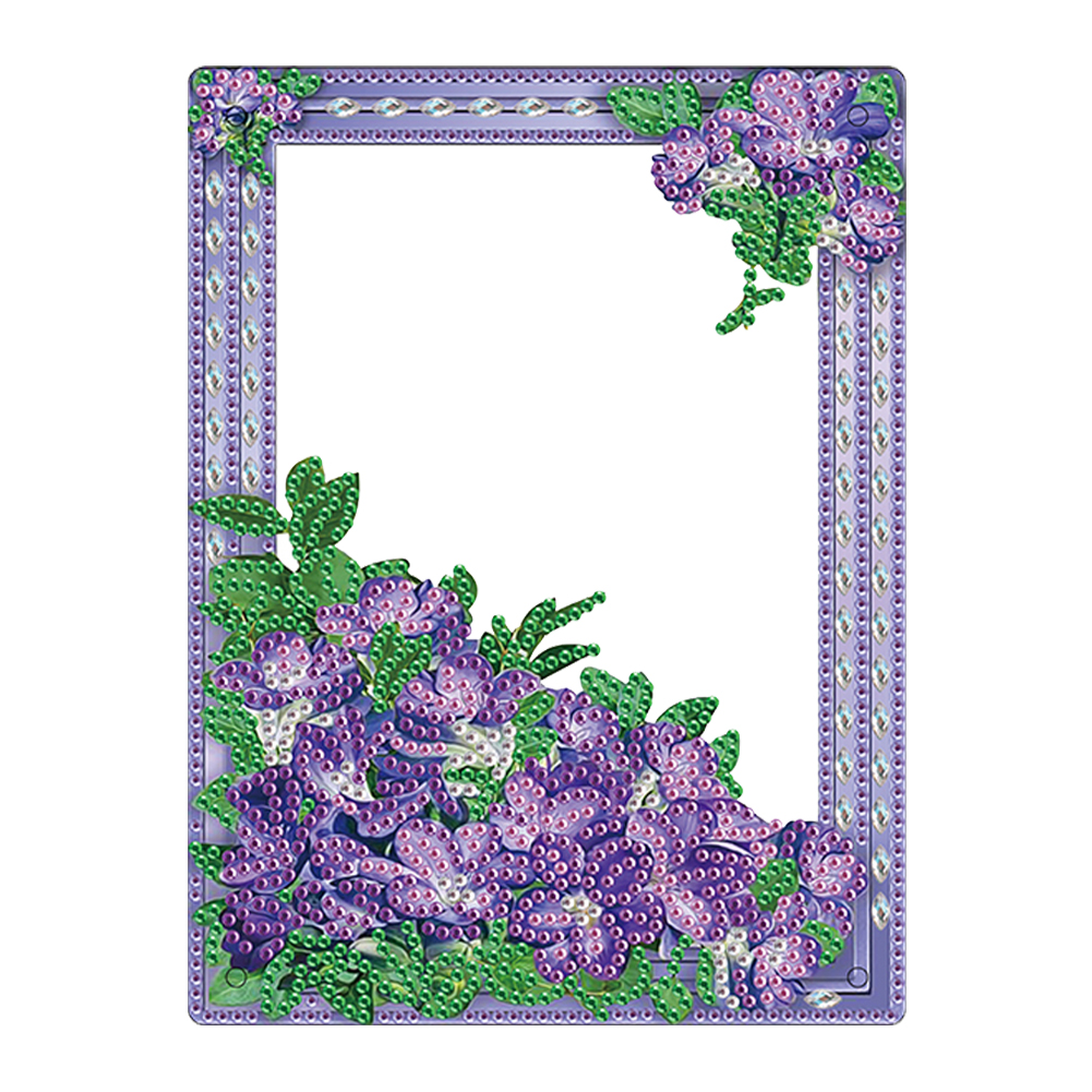 Special Shape Flower Table Top Diamond Painting Photo Frame for Home Office