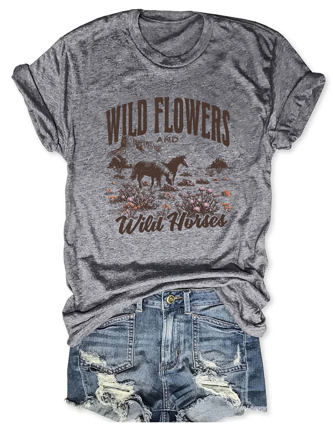 Wild Horses Wildflowers T-shirt