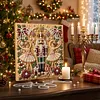 (20x20cm)Nutcracker DIY Pearl Painting Art With Inner Wooden Framed Kit