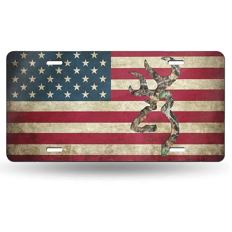 Les États-Unis - Encens de plaque de voiture vintage - 6x12inch