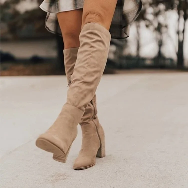 2022 autumn and winter new women's over-the-knee high boots