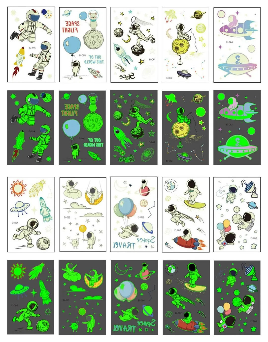 10-20pcs/set Colorful Halloween Skull Head Temporary Tattoo Sticker Child Adult Body Art Water Transfer Fake Tattoo for Face