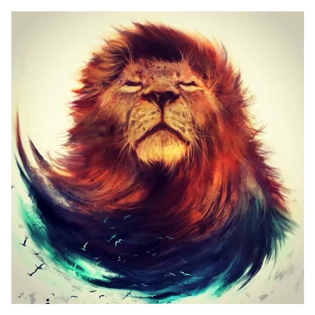

Lion Head - Round Drill Diamond Painting - 30*30CM, 501 Original