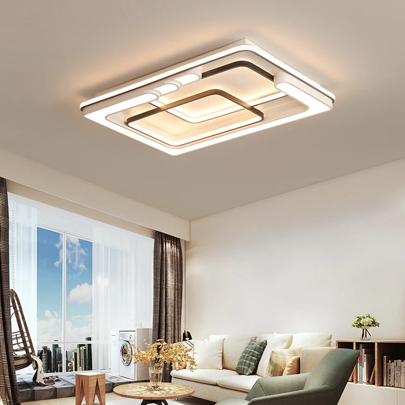 Modern LED Ceiling Light With Remote Control For Living Room Bedroom ...