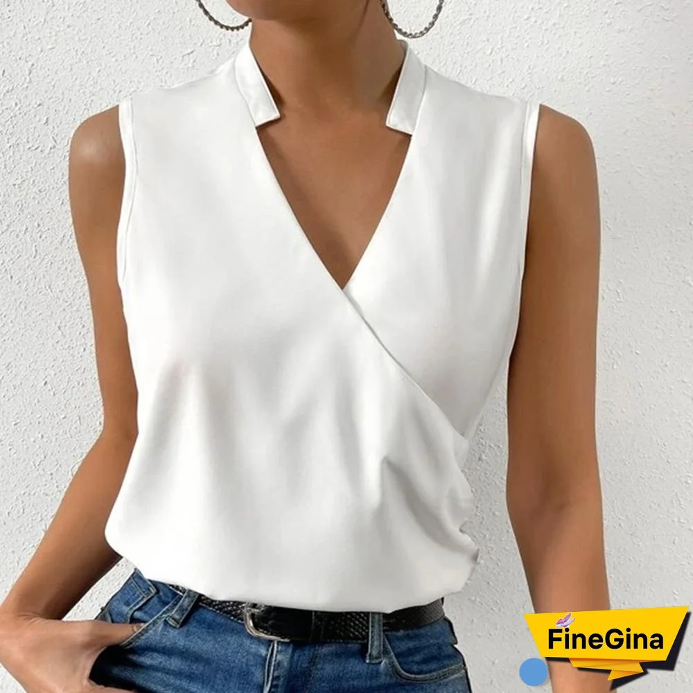 Classy Sleeveless Plain Top