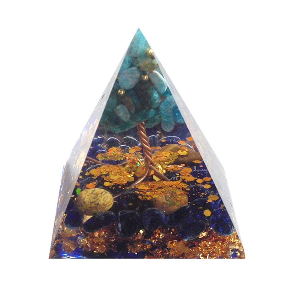 

5cm Natural Orgonite Pyramid Chakra, 501 Original