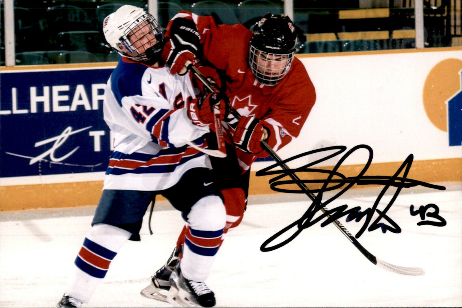 Sean Dhooghe SIGNED 4x6 Photo Poster painting TEAM USA / NHL DRAFT 2017 #2