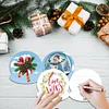 (US Only)10PCS DIY Xmas Crystal Ball Diamond Painting Greeting Card Set for Festivals