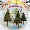 【Limited Stock Sale】Christmas Trees-DIY Embroidery Kit with Pattern Cotton Threads Needles Hoop 30*30cm/11.8*11.8in tapestrymarket