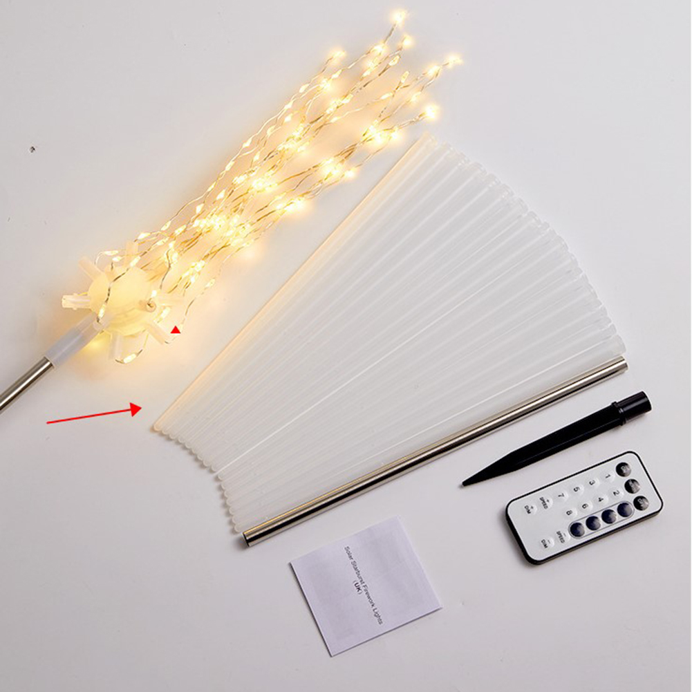 

Solar Outdoor Garden Landscape Firework Ground Plug Light Meteor Lawn Lamp, 501 Original