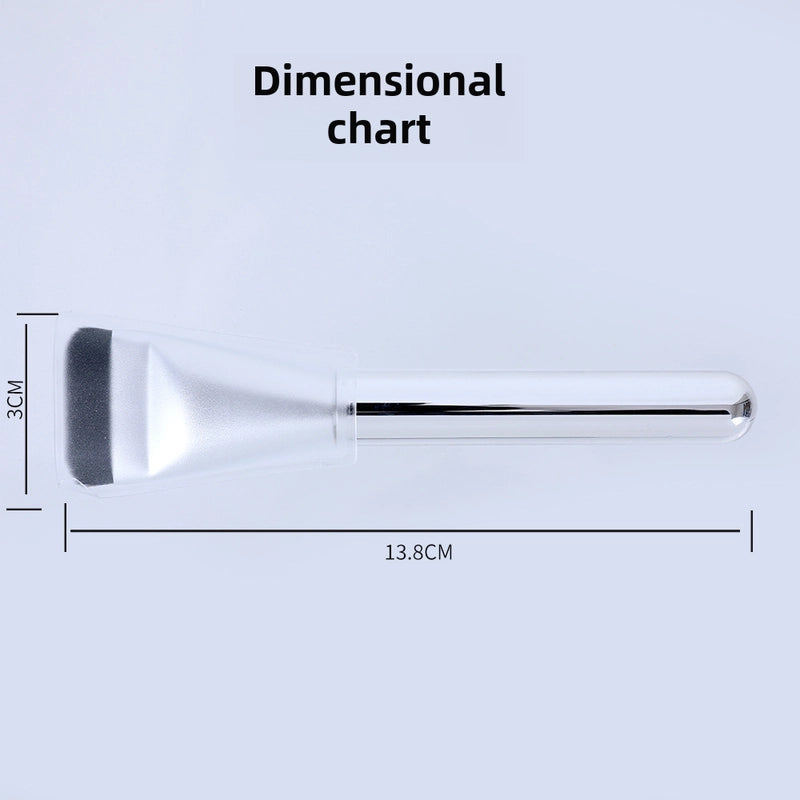 Korean Flat Head Makeup Brush Ultra-thin Flat Head Foundation Brush Mini Portable Single Mask Brush