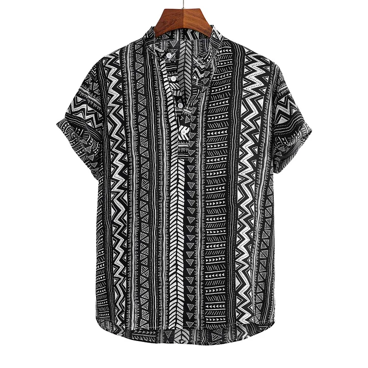 Summer Hawaiian Shirts for Men Tropical Short Sleeve Vacation Beach Aloha Shirts Flower Button down Shirts