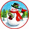Xmas Snowman - Square AB Drills Diamond Painting(35*35cm)