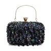 Sequined Silk Banquet Handbag