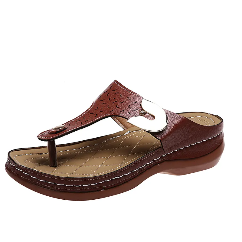 Breakj Breakj Slippers Women 2025 Spring And Summer New Fashion Slope And Flip-Flops Wearing Beach Slippers Women