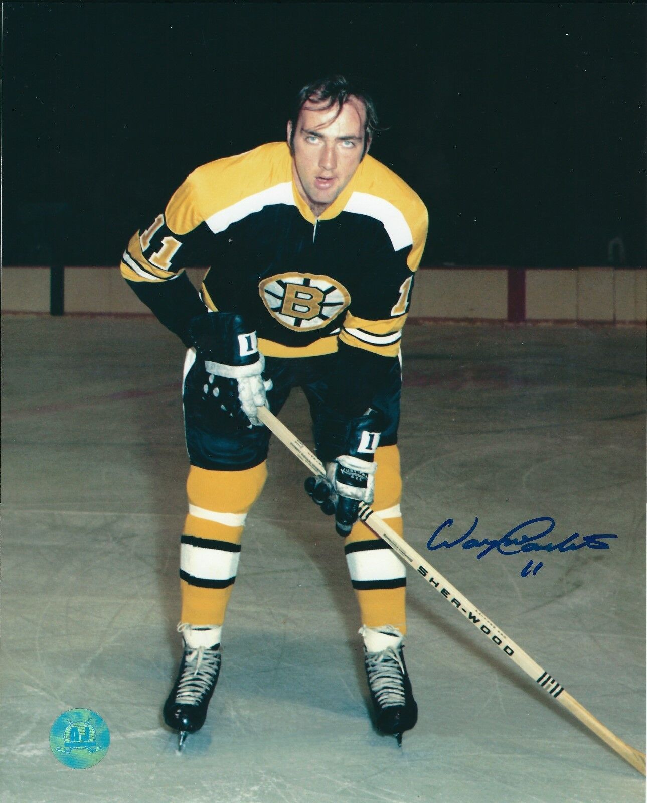 Autographed 8x10 WAYNE CARLETON Boston Bruins Photo Poster painting - w/COA