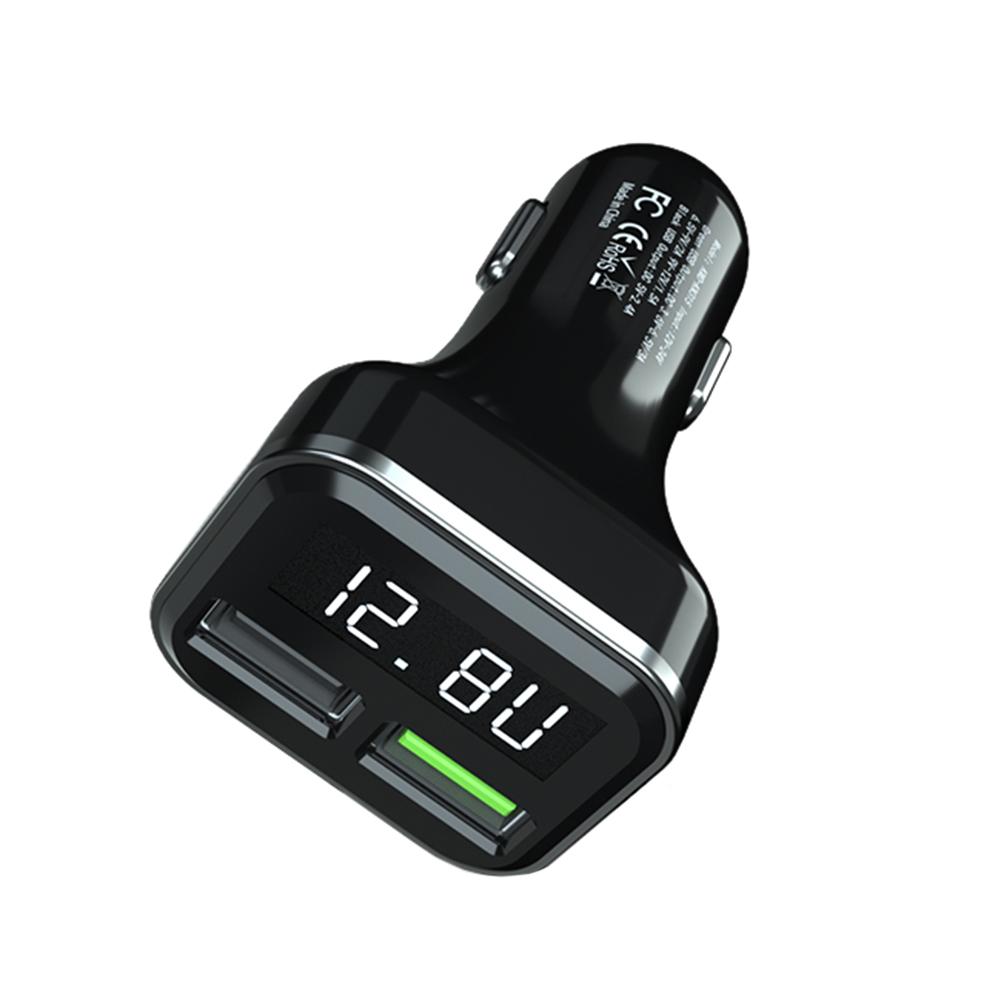 Digital LCD Display Dual USB Car Charger 3.0A Fast Charging Power Adapter от Cesdeals WW