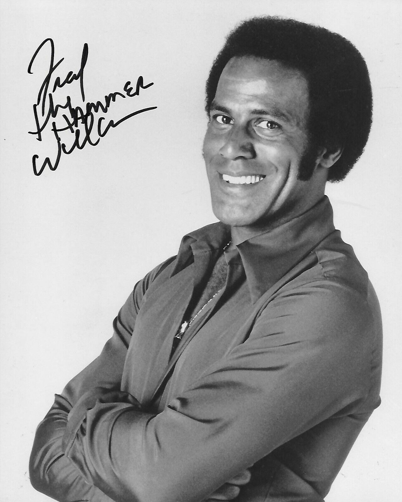 Fred Williamson Original Autographed 8X10 Photo Poster painting #6