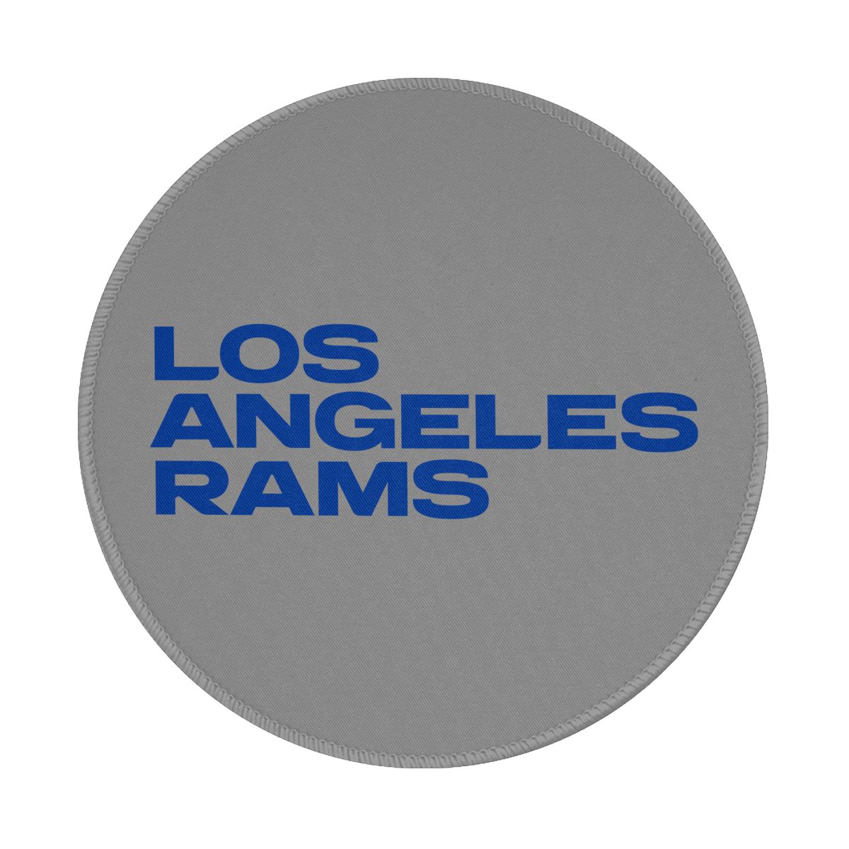 Los Angeles Rams Wordmark Waterproof Round Mouse Pad for Wireless Mouse