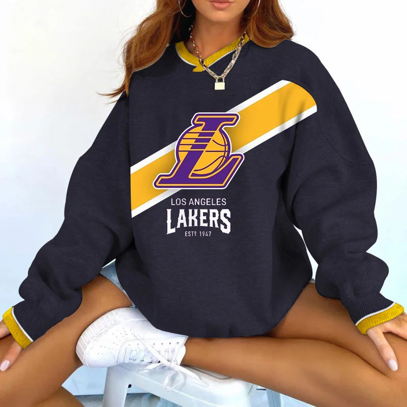 Women's Logo Print Paneled Contrast Sweatshirt