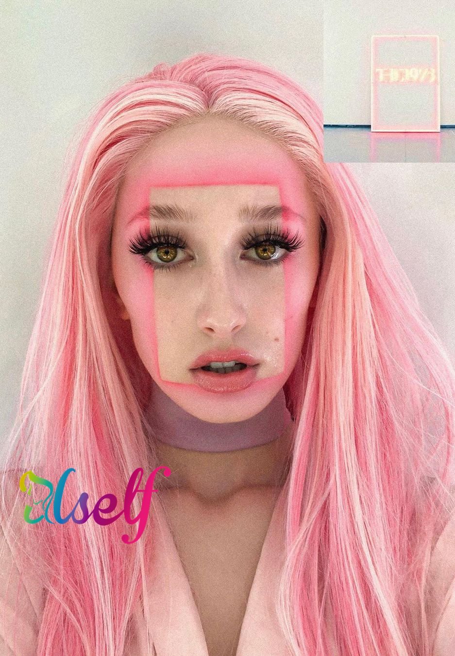 Pink Cosplay Wig Side Part Kanekalon Fiber USW113 US Mall Lifes