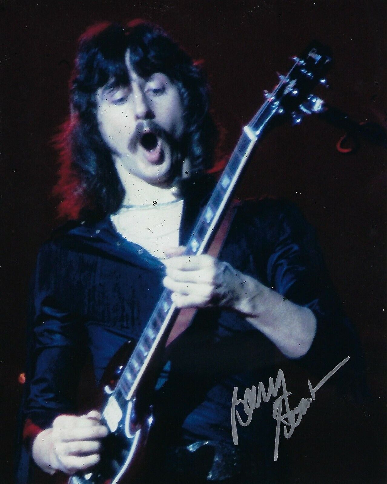 GFA Boston Band Guitarist * BARRY GOUDREAU * Signed 8x10 Photo Poster painting B14 COA