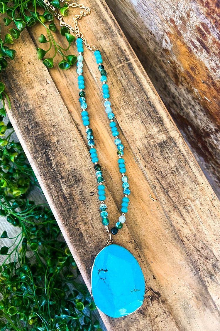 Southern Lady Necklace - Turquoise