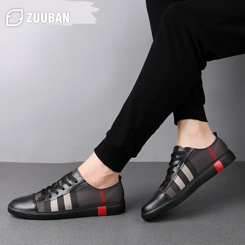 Men Casual Shoes 2022 Mens Luxury Shoes Men Designer Sneakers High Quality Trainers Shoes Genuine Leather Skateboard Shoes