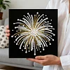 Fireworks DIY Pearl Diamond Art Kit for Adults Home Decor 25x25cm With Frame