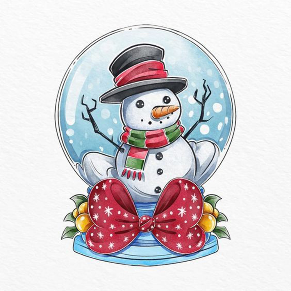 

Snowman Bow - Round Drill Diamond Painting - 40*40CM, 501 Original
