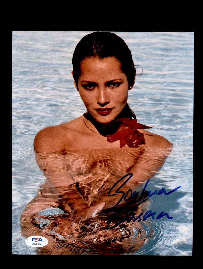 Barbara Carrera PSA DNA Coa Signed 8x10 Photo Poster painting Autograph