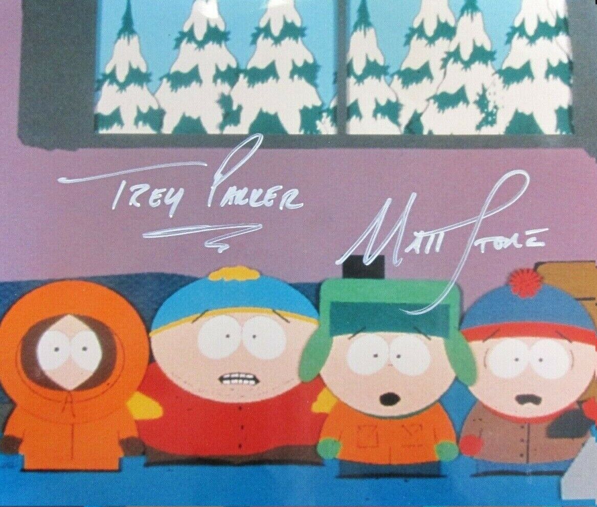Trey Parker / Matt Stone Autographed Signed 8x10 Photo Poster painting ( South Park ) REPRINT
