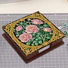 Wooden DIY Rose Diamond Painting Kit Note Box with 160 Papers for Office Desk