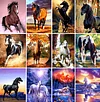Horse | Full Round/square Diamond Painting Kits | 50x70cm