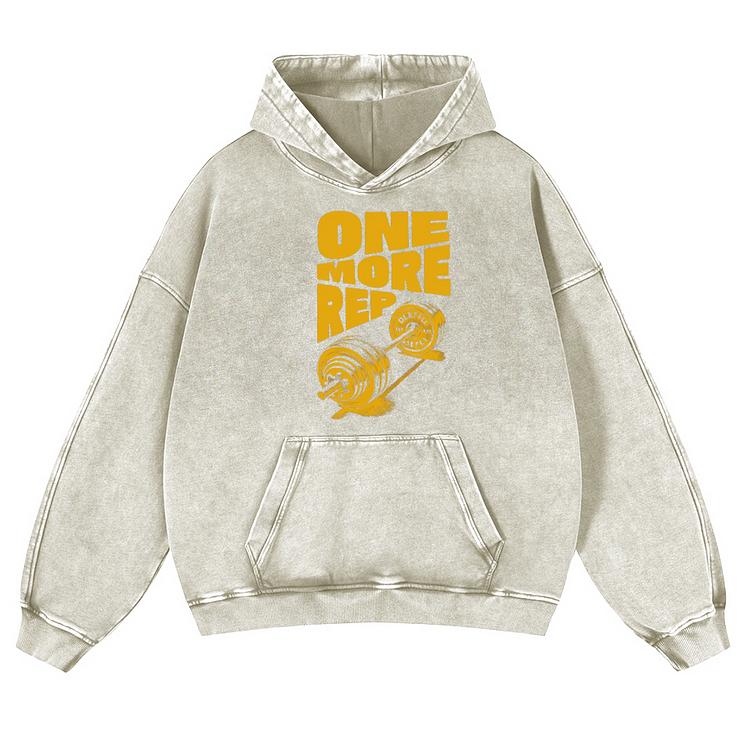 One More Per  Men's Washed Hoodie