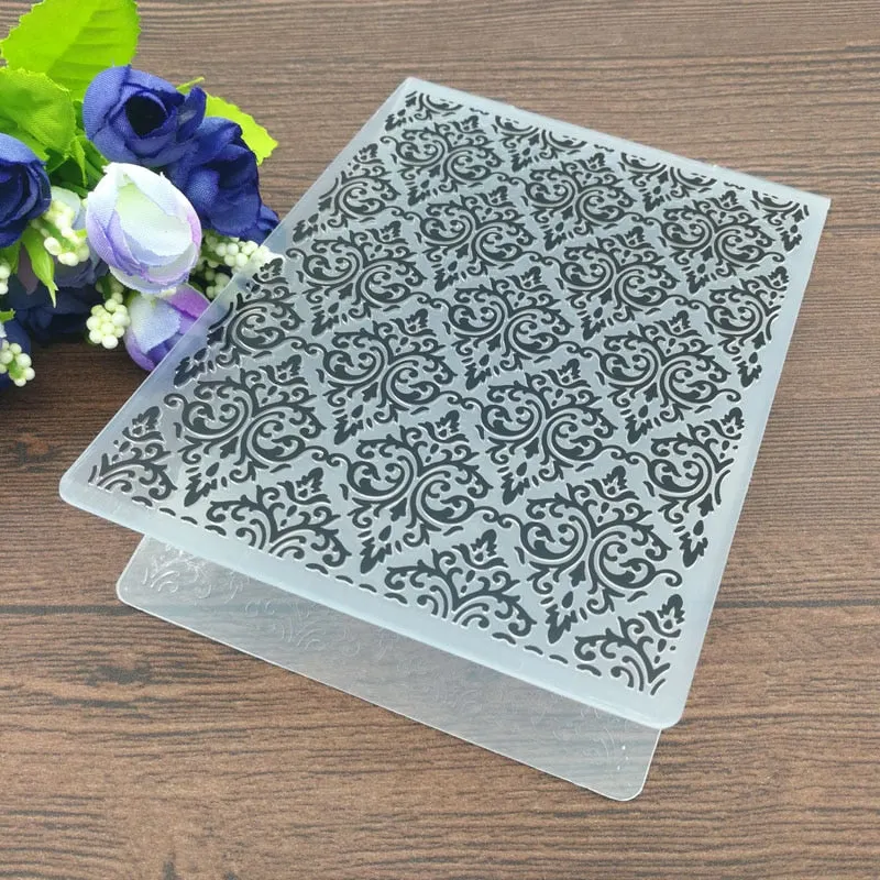 The Flowers Plastic Embossing Folders for DIY Scrapbooking Paper Craft ...