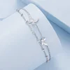 Double-Layer Butterfly Bracelet 925 Sterling Silver 
