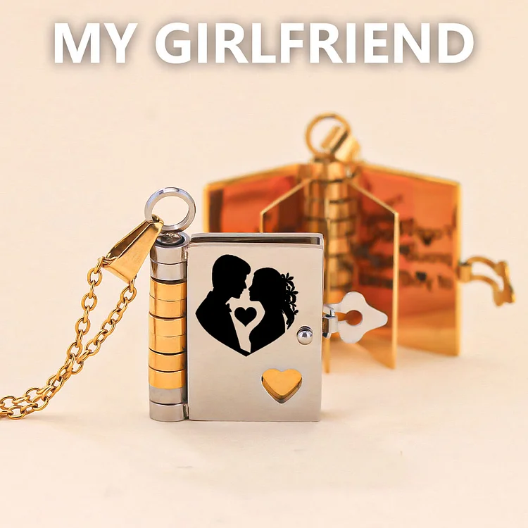 For Love - My Incredible Girlfriend Book Necklace